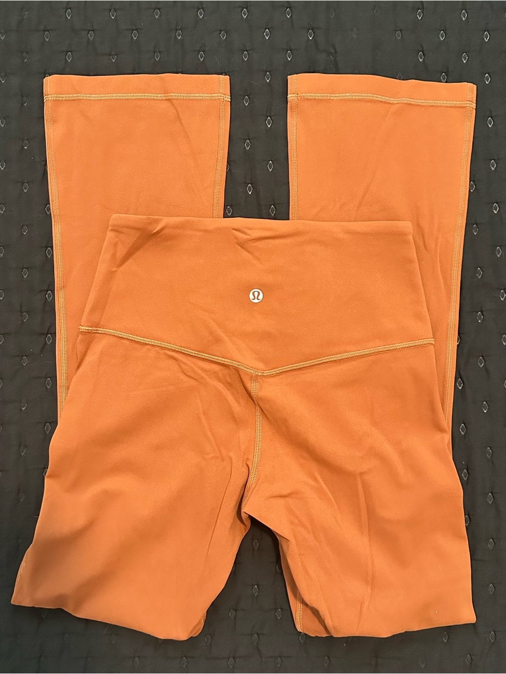 lululemon athletica women’s Orange High-Waist flare Leggings